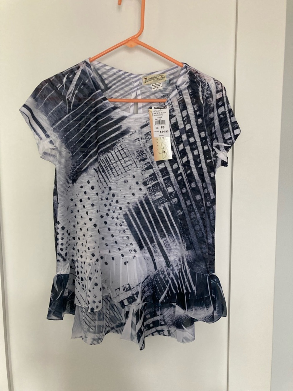 Impulse California short sleeve high/low top